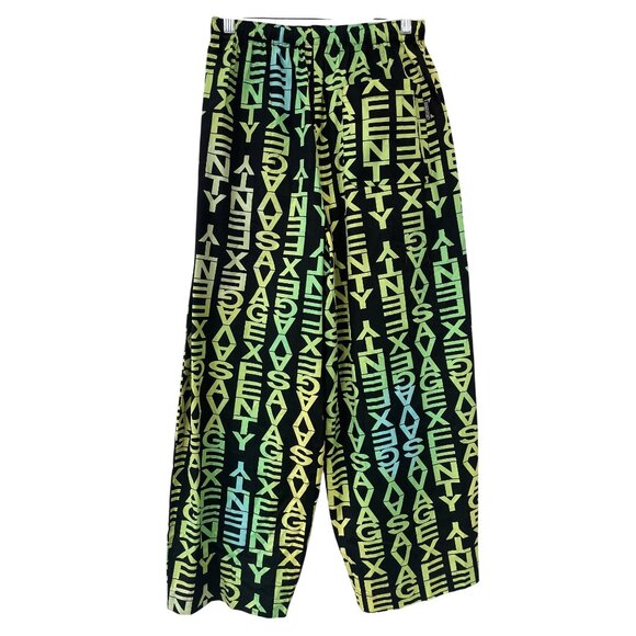 Savage X Fenty Pants Size Small Leisure X Oversized Trouser Black Streetwear - Picture 3 of 7